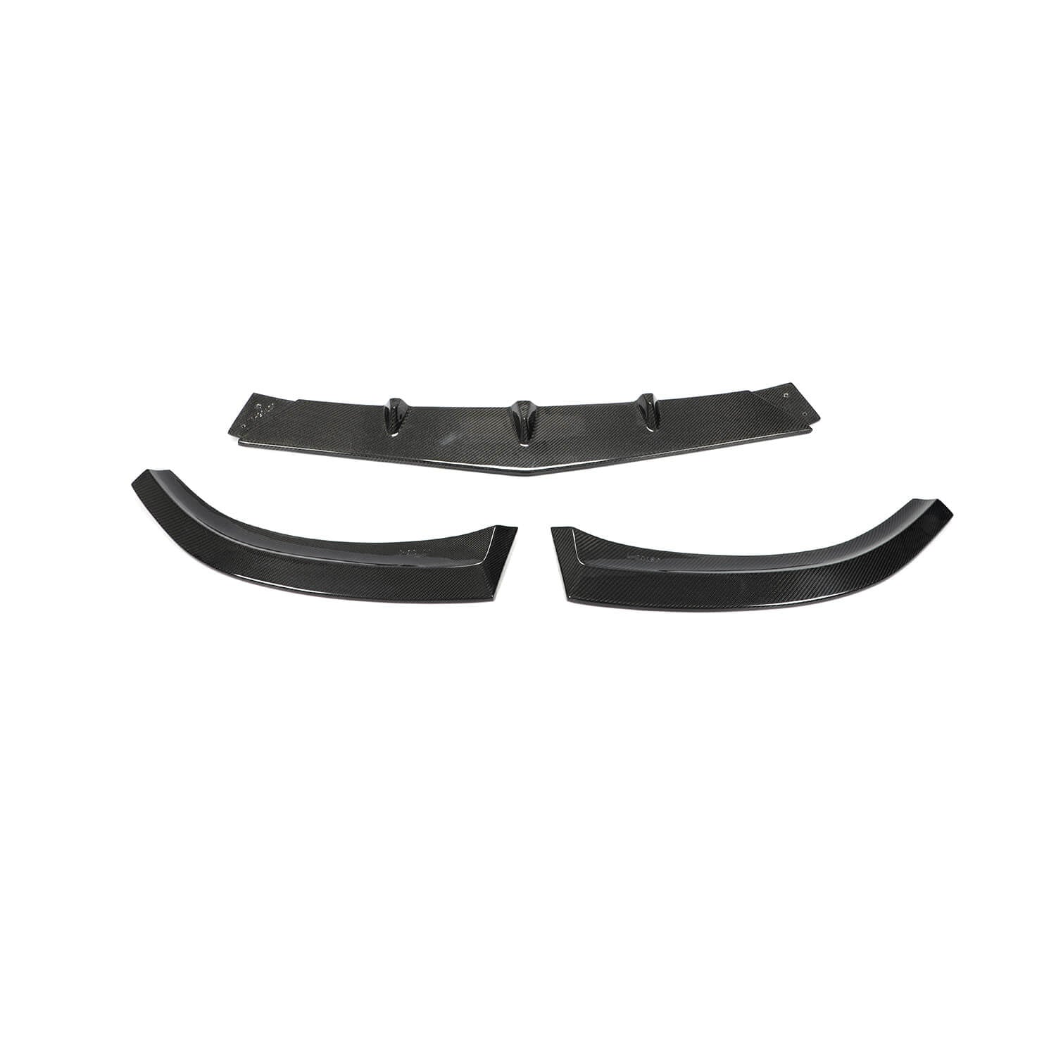 Mercedes Benz W205 C63 (S) AMG Pre-facelift 2015-2019 Front Bumper Lip Carbon Fiber-Ahacarbon