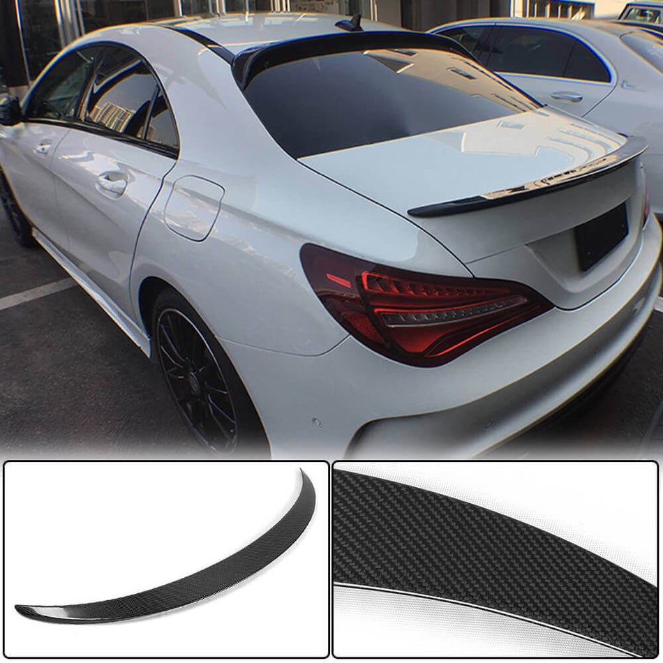 Mercedes Benz CLA Class (W117) C117 2013-2019 Rear Trunk Spoiler Carbon Fiber-Ahacarbon