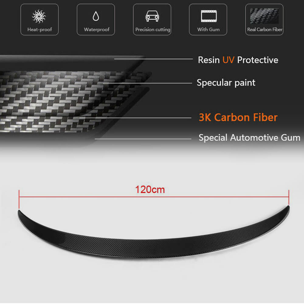 Mercedes Benz CLA Class (W117) C117 2013-2019 Rear Trunk Spoiler Carbon Fiber-Ahacarbon