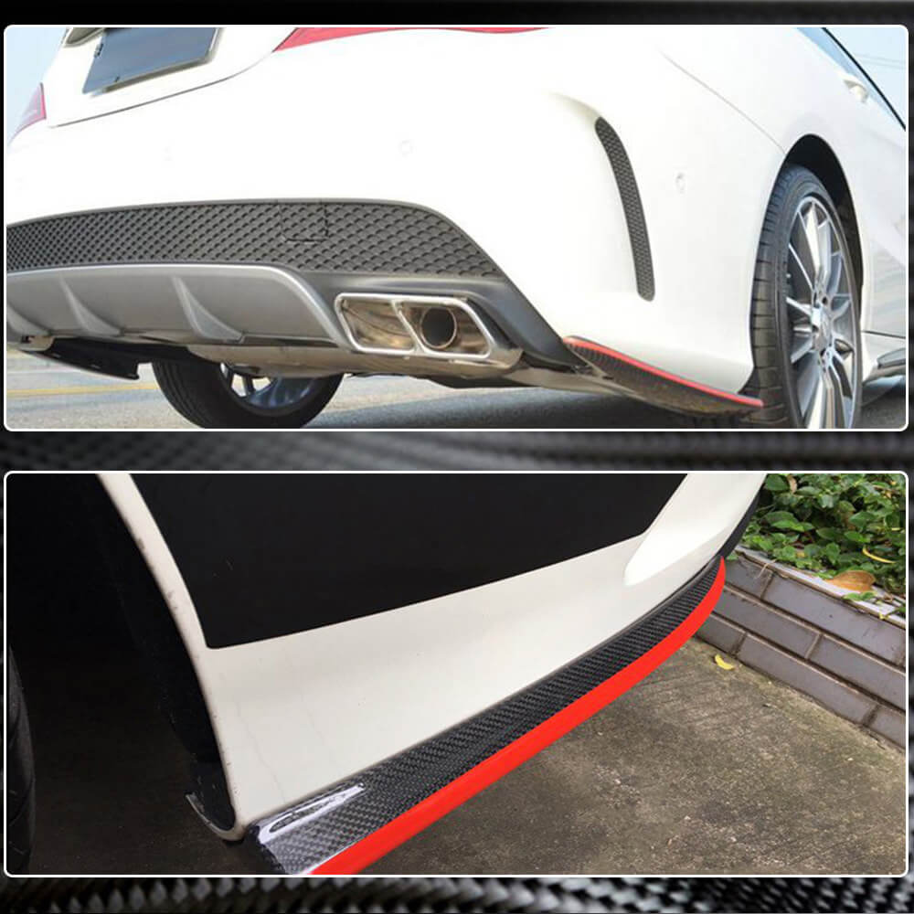 Mercedes Benz CLA Class (W117) C117 Sport CLA45 AMG 2013-2019 Rear Bumper Splitters Carbon Fiber-Ahacarbon