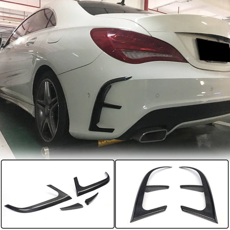 Mercedes Benz CLA Class (W117) C117 Sport CLA45 Pre-facelift 2013-2015 Rear Bumper Vents Carbon Fiber-Ahacarbon