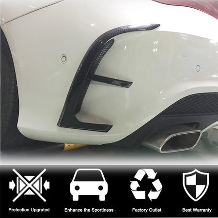 Mercedes Benz CLA Class (W117) C117 Sport CLA45 Pre-facelift 2013-2015 Rear Bumper Vents Carbon Fiber-Ahacarbon