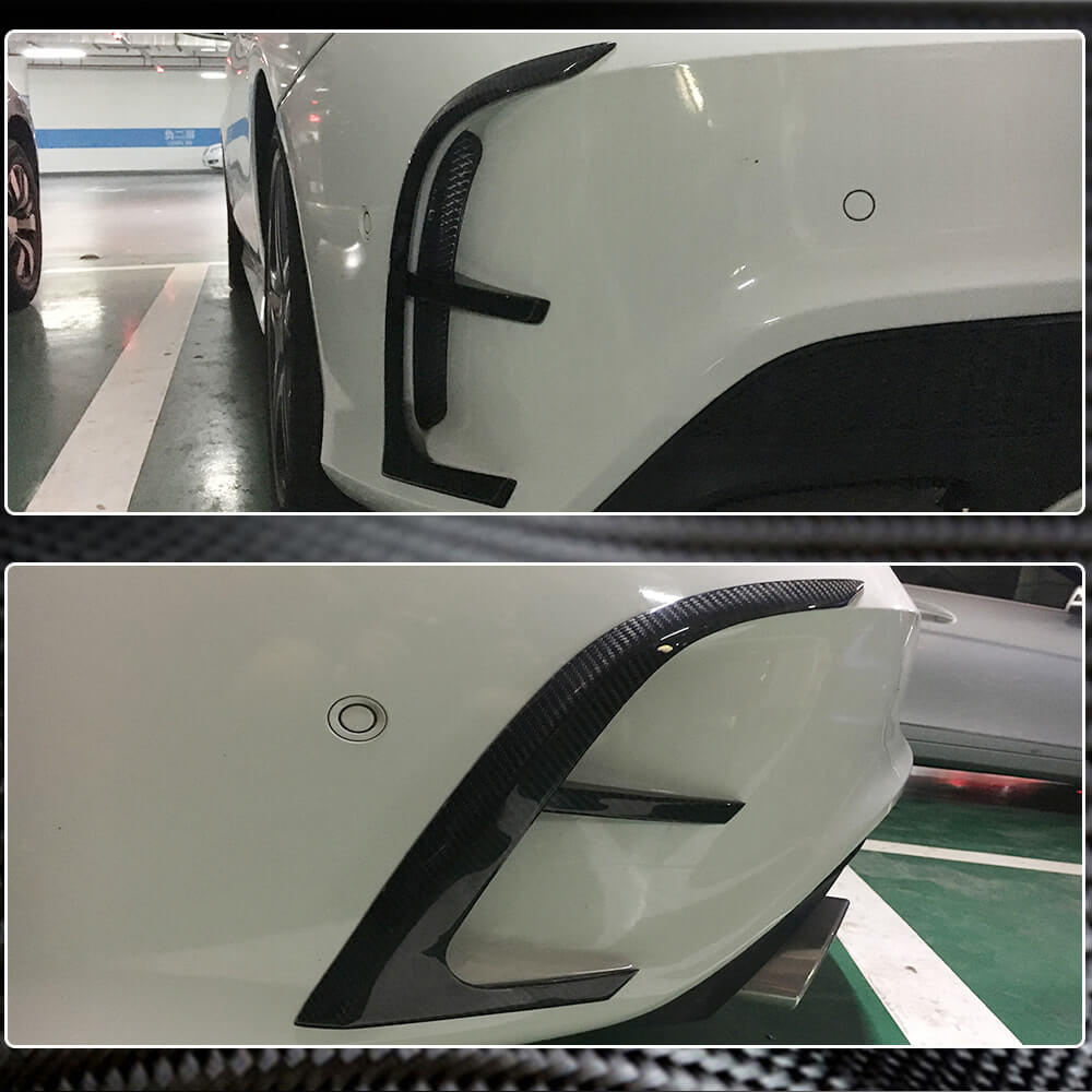 Mercedes Benz CLA Class (W117) C117 Sport CLA45 Pre-facelift 2013-2015 Rear Bumper Vents Carbon Fiber-Ahacarbon