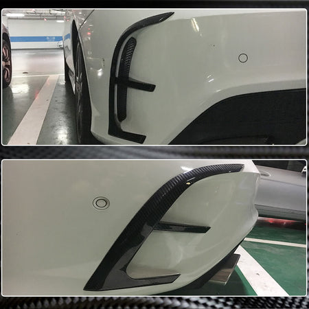 Mercedes Benz CLA Class (W117) C117 Sport CLA45 Pre-facelift 2013-2015 Rear Bumper Vents Carbon Fiber-Ahacarbon