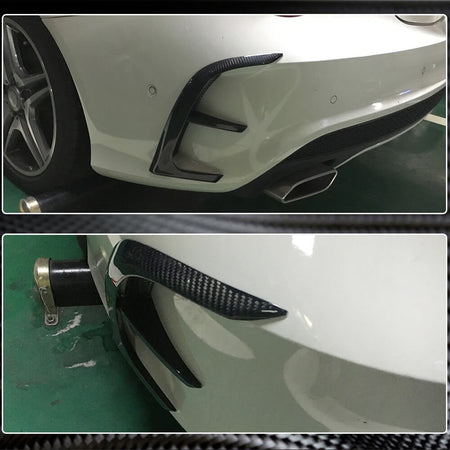 Mercedes Benz CLA Class (W117) C117 Sport CLA45 Pre-facelift 2013-2015 Rear Bumper Vents Carbon Fiber-Ahacarbon