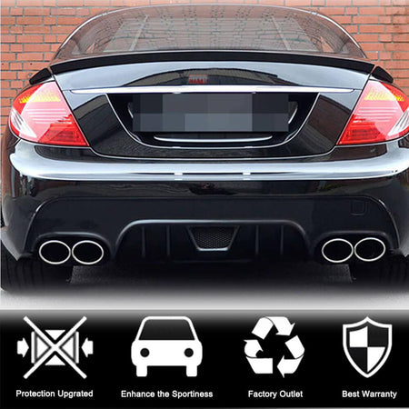 Mercedes Benz CL Class W216 2007-2014 Rear Trunk Spoiler Carbon Fiber-Ahacarbon