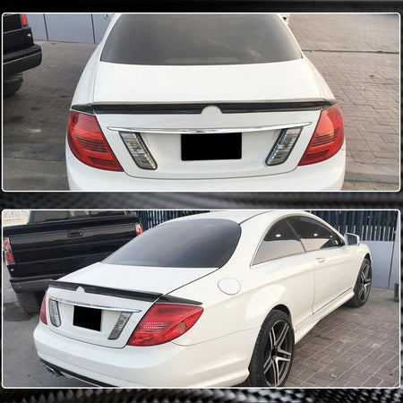 Mercedes Benz CL Class W216 2007-2014 Rear Trunk Spoiler Carbon Fiber-Ahacarbon