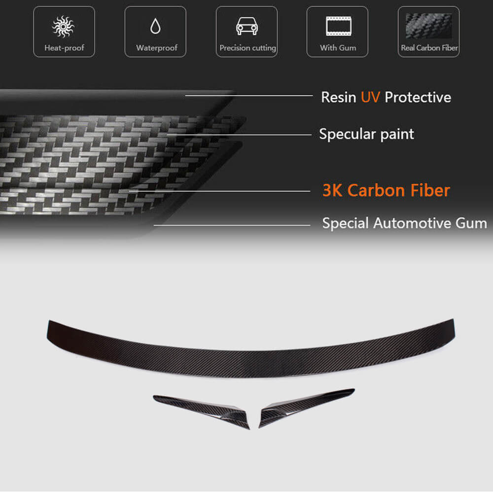 Mercedes Benz CL Class W216 2007-2014 Rear Trunk Spoiler Carbon Fiber-Ahacarbon