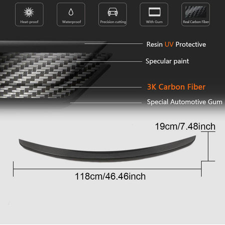 Mercedes Benz CLS Class C257 CLS53 AMG Sedan 2018-2020 Rear Trunk Spoiler Carbon Fiber-Ahacarbon