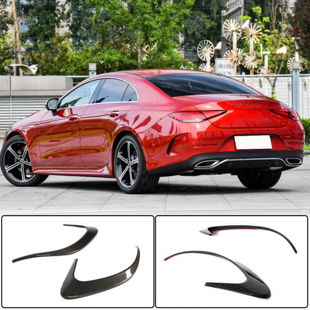 For Mercedes Benz CLS Class C257 Sport CLS53 AMG Sedan 18-20 Carbon Fiber Rear Bumper Air Fender Vent Fins-Ahacarbon