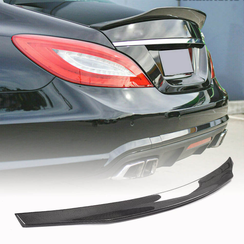 Mercedes Benz CLS Class (W218) C218 2012-2018 Rear Trunk Spoiler Carbon Fiber-Ahacarbon