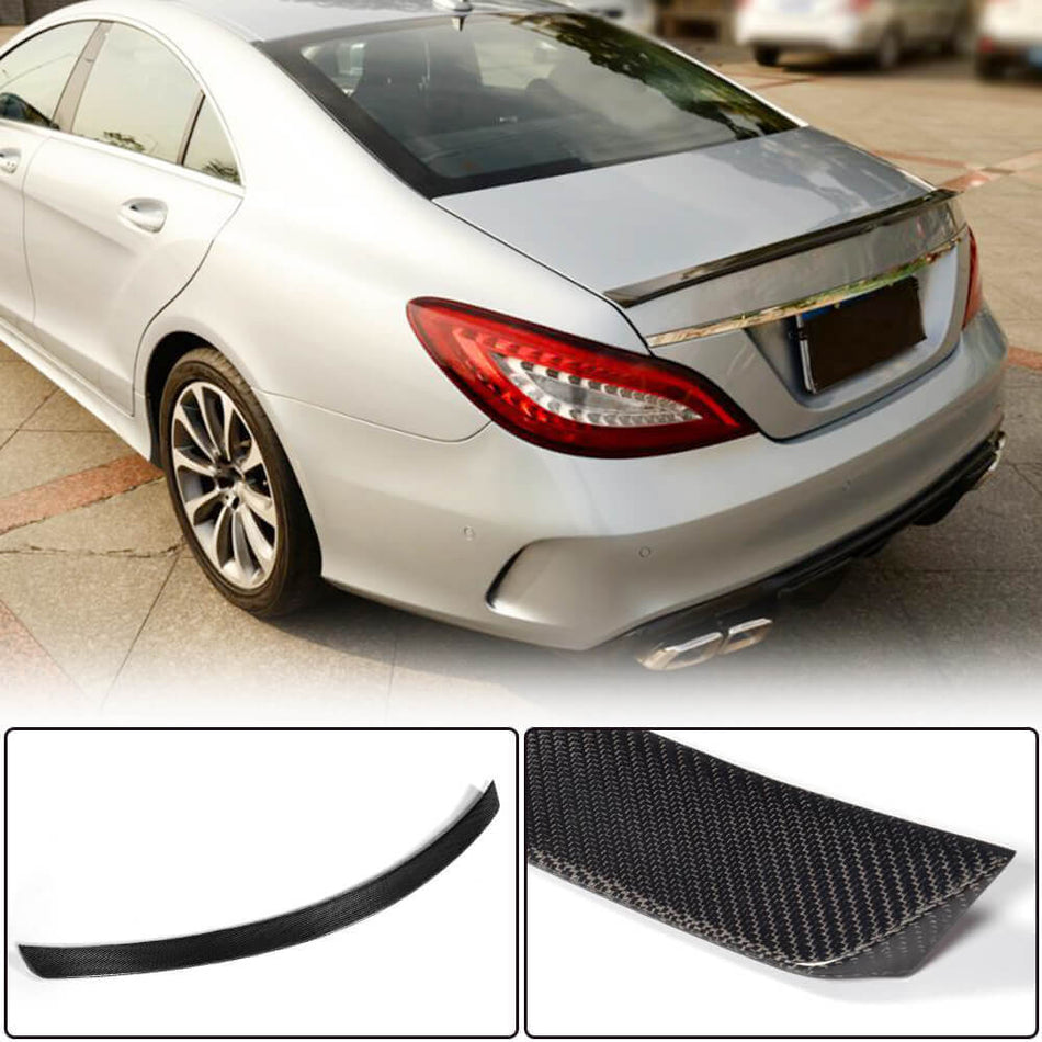 Mercedes Benz CLS Class (W218) C218 2012-2018 Rear Trunk Spoiler Carbon Fiber-Ahacarbon