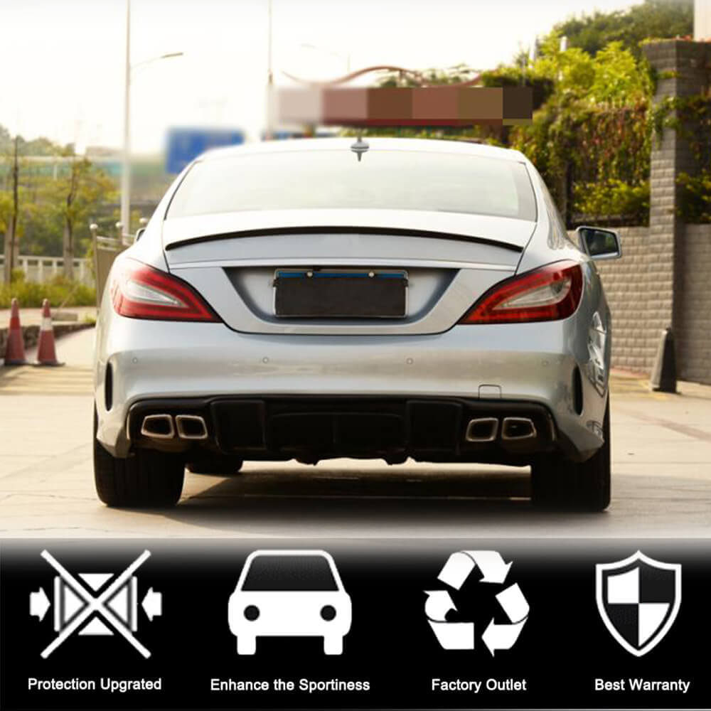 Mercedes Benz CLS Class (W218) C218 2012-2018 Rear Trunk Spoiler Carbon Fiber-Ahacarbon