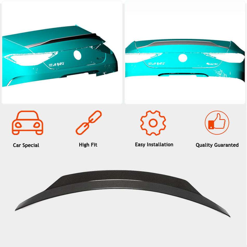 Mercedes Benz CLS Class (W257) C257 2018-2020 Rear Trunk Spoiler Carbon Fiber-Ahacarbon