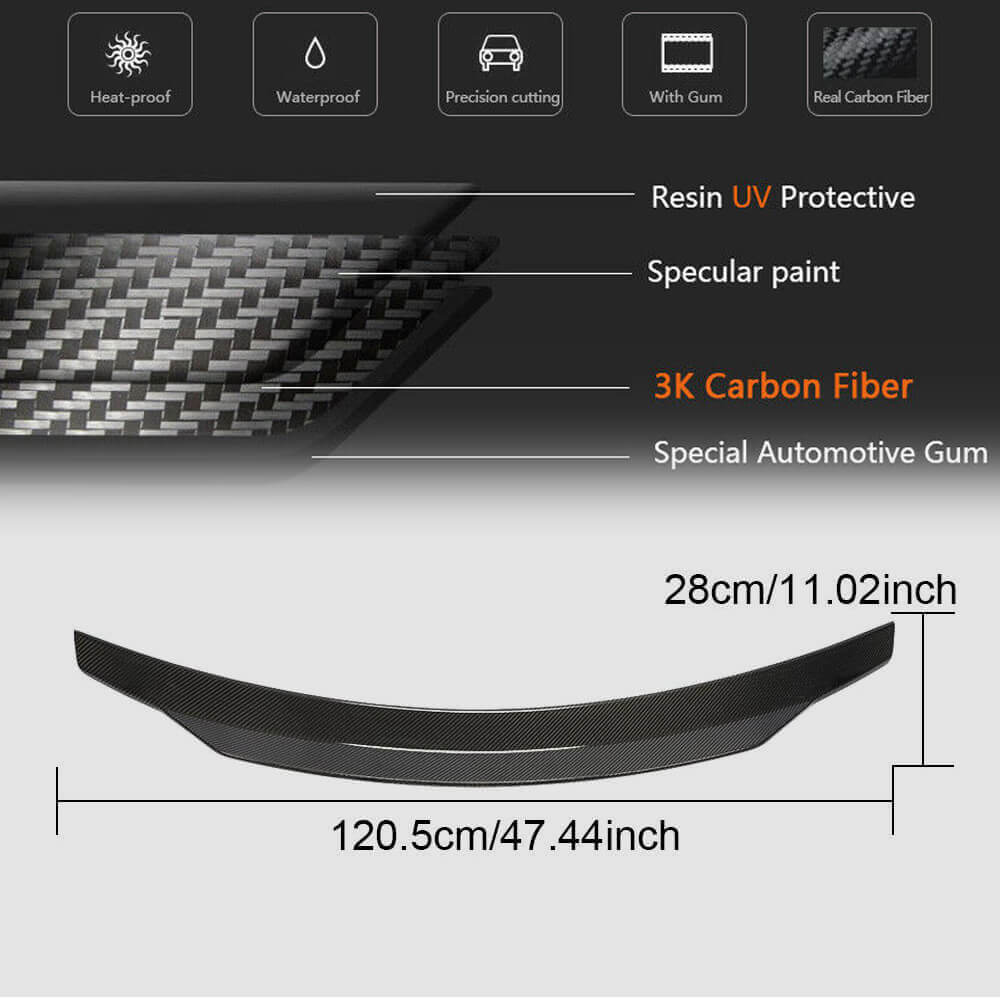 Mercedes Benz CLS Class (W257) C257 2018-2020 Rear Trunk Spoiler Carbon Fiber-Ahacarbon