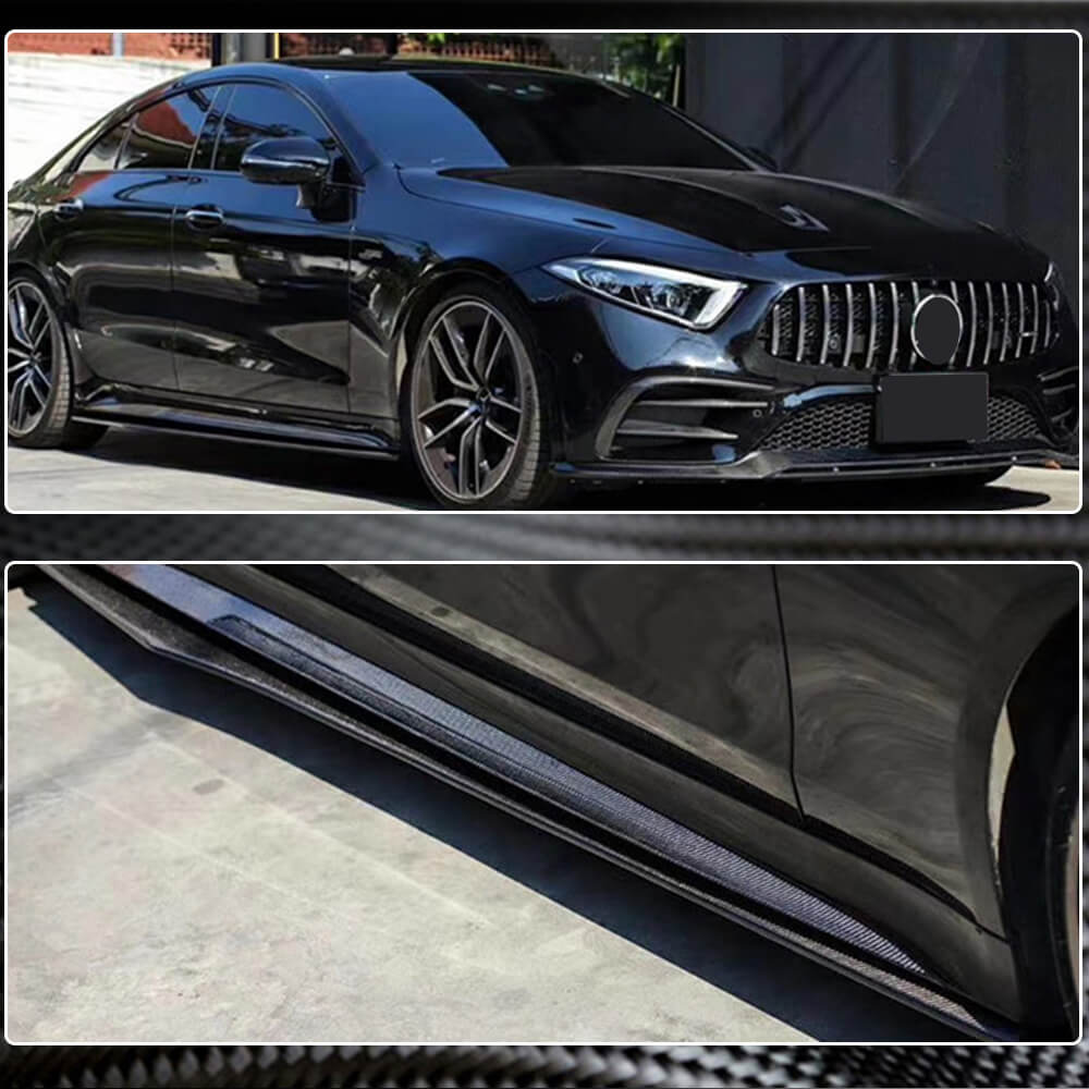Mercedes Benz C257 Sport CLS53 AMG 2018-2020 Side Skirts Carbon Fiber-Ahacarbon
