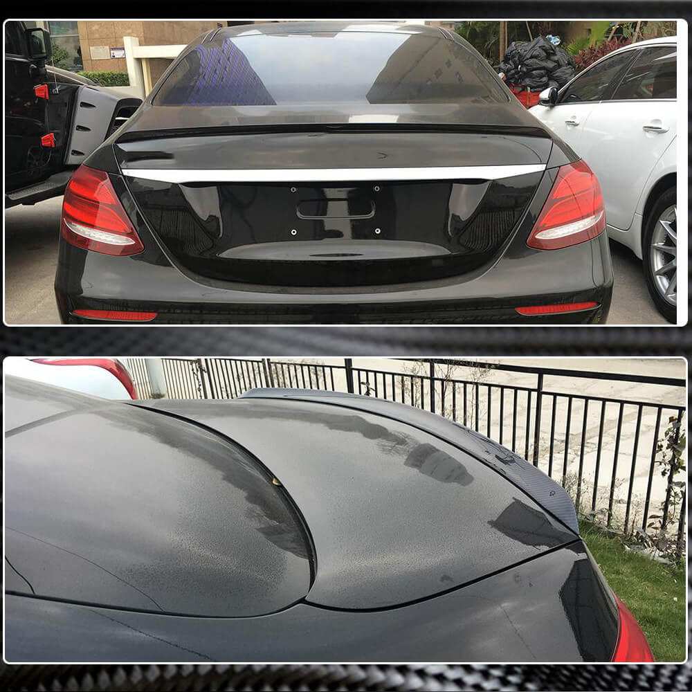 Mercedes Benz E-Class W213 E63 S AMG Sedan 2017-2020 Rear Trunk Spoiler Carbon Fiber/FRP-Ahacarbon