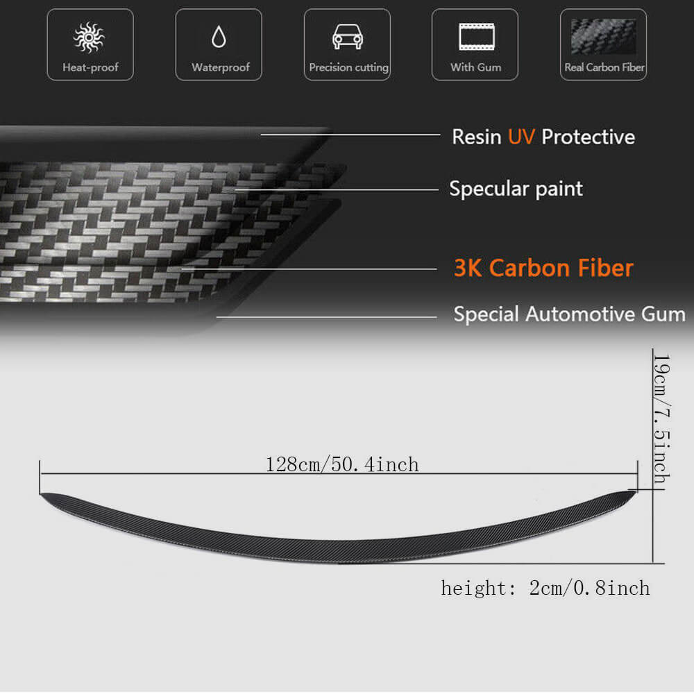 Mercedes Benz E-Class W213 E63 S AMG Sedan 2017-2020 Rear Trunk Spoiler Carbon Fiber/FRP-Ahacarbon