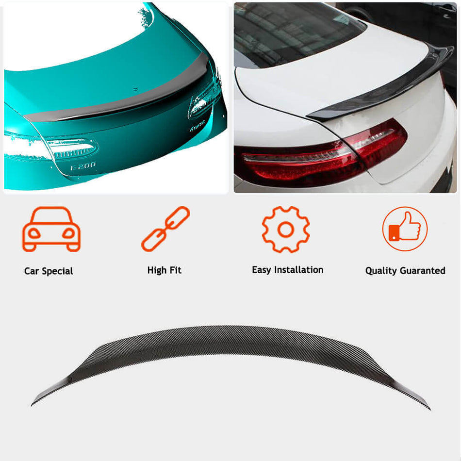 Mercedes Benz E Class (W238) C238 Coupe 2017-2021 Rear Trunk Spoiler Carbon Fiber-Ahacarbon