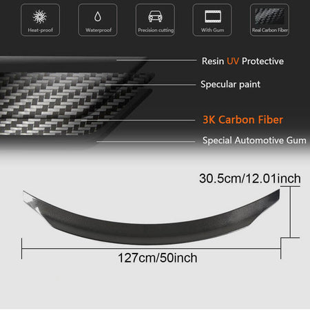 Mercedes Benz E Class (W238) C238 Coupe 2017-2021 Rear Trunk Spoiler Carbon Fiber-Ahacarbon