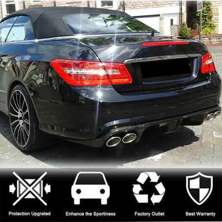 Mercedes Benz E Class (W207) C207 A207 E63 Pre-facelift 2009-2013 Rear Bumper Diffuser Carbon Fiber-Ahacarbon