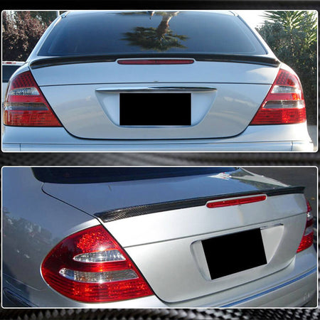 Mercedes Benz E Class W211 E63 AMG Sedan 2002-2009 Rear Trunk Spoiler Carbon Fiber-Ahacarbon