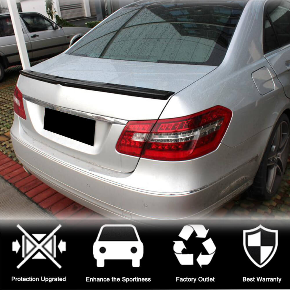 Mercedes Benz E Class W212 2010-2016 Rear Trunk Spoiler Carbon Fiber/FRP-Ahacarbon