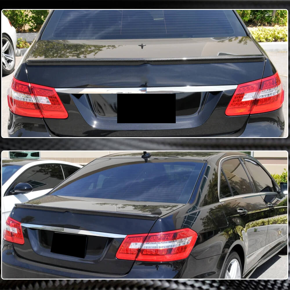Mercedes Benz E Class W212 2010-2016 Rear Trunk Spoiler Carbon Fiber/FRP-Ahacarbon