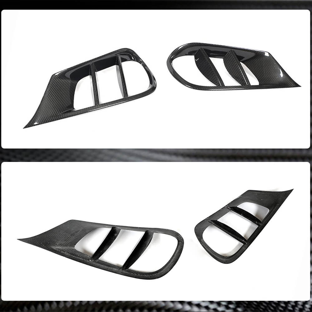 Mercedes Benz E Class W212 Sport Pre-facelift 2014-2016 Fog Lamp Covers Carbon Fiber-Ahacarbon