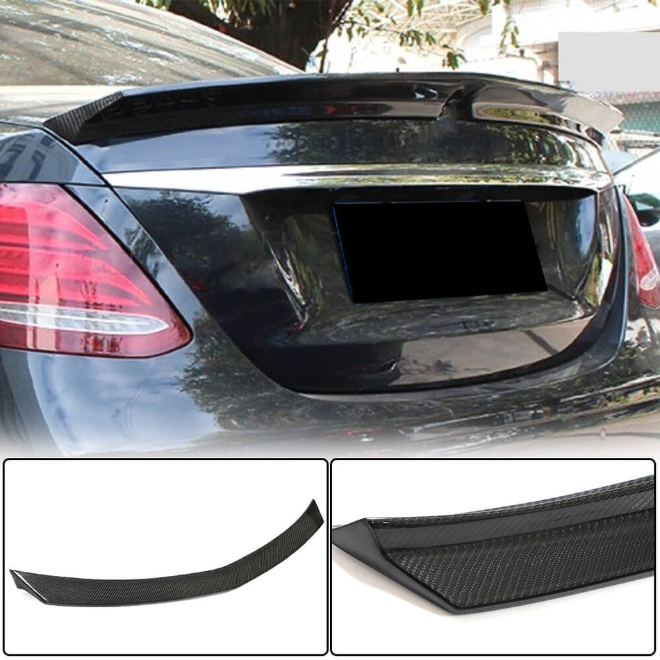 Mercedes Benz E Class W213 2016-2022 Rear Trunk Spoiler Carbon Fiber-Ahacarbon