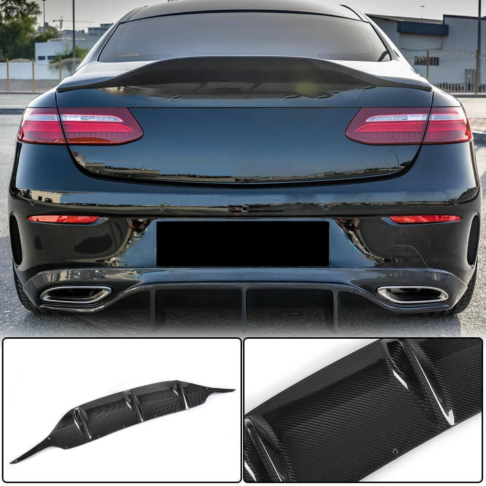 Mercedes Benz (W238) C238 A238 2017-2019 Rear Bumper Diffuser Carbon Fiber-Ahacarbon