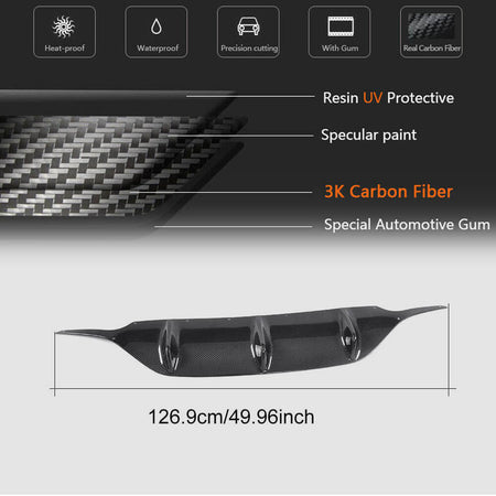 Mercedes Benz (W238) C238 A238 2017-2019 Rear Bumper Diffuser Carbon Fiber-Ahacarbon