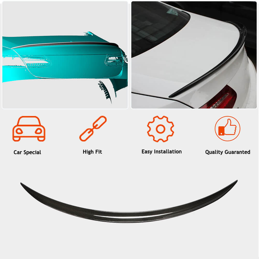 Mercedes Benz E Class W238 C238 Coupe 2017-2021 Rear Trunk Spoiler Carbon Fiber-Ahacarbon