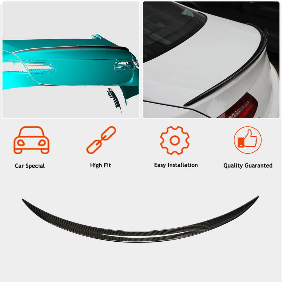Mercedes Benz E Class W238 C238 Coupe 2017-2021 Rear Trunk Spoiler Carbon Fiber-Ahacarbon