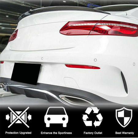 Mercedes Benz E Class W238 C238 Coupe 2017-2021 Rear Trunk Spoiler Carbon Fiber-Ahacarbon