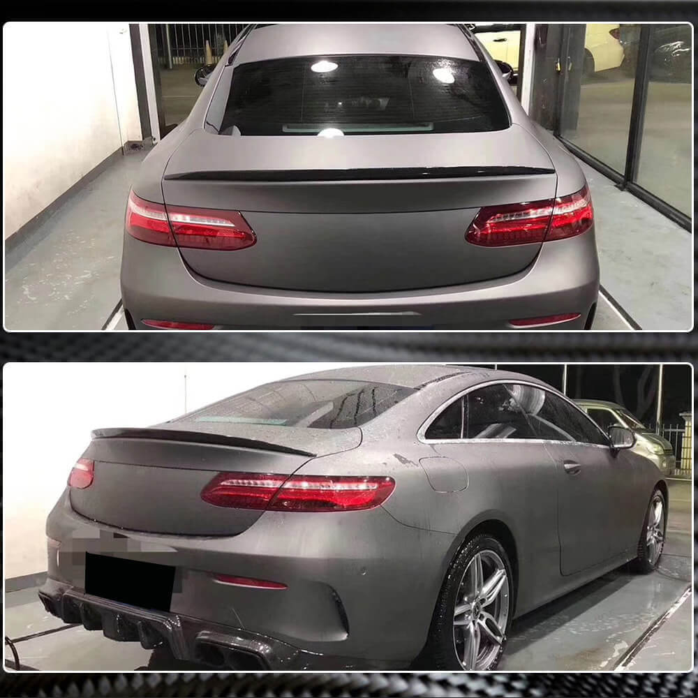 Mercedes Benz E Class W238 C238 Coupe 2017-2021 Rear Trunk Spoiler Carbon Fiber-Ahacarbon