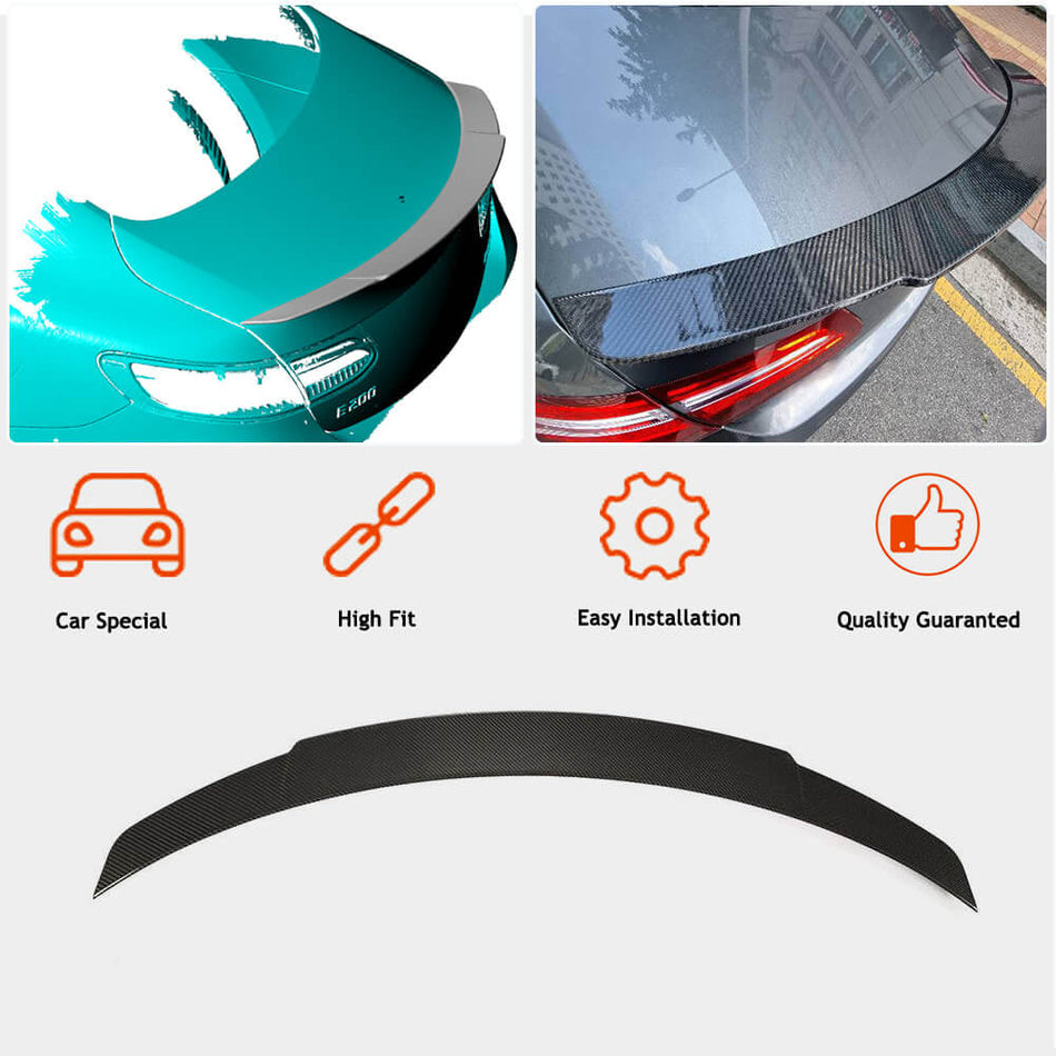 Mercedes Benz E Class W238 C238 Coupe 2017-2021 Rear Trunk Spoiler Carbon Fiber-Ahacarbon