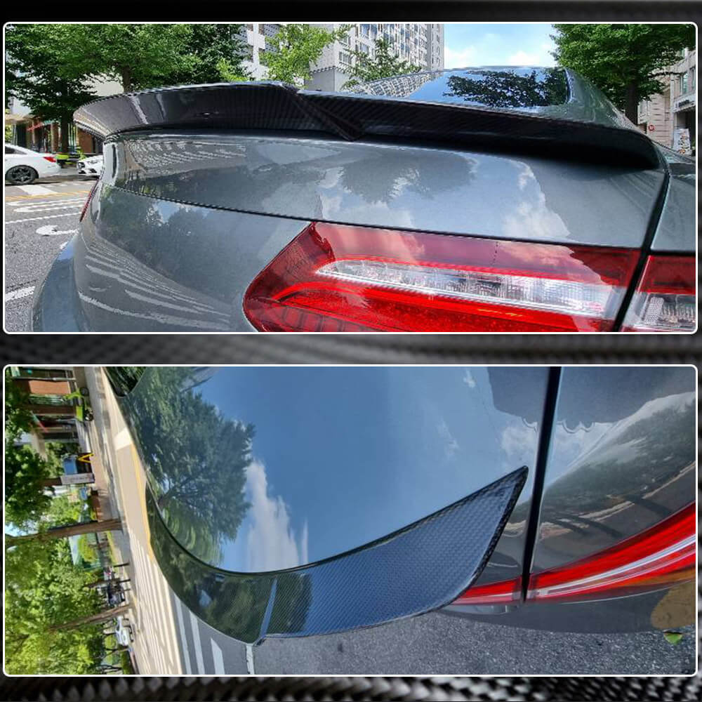 Mercedes Benz E Class W238 C238 Coupe 2017-2021 Rear Trunk Spoiler Carbon Fiber-Ahacarbon