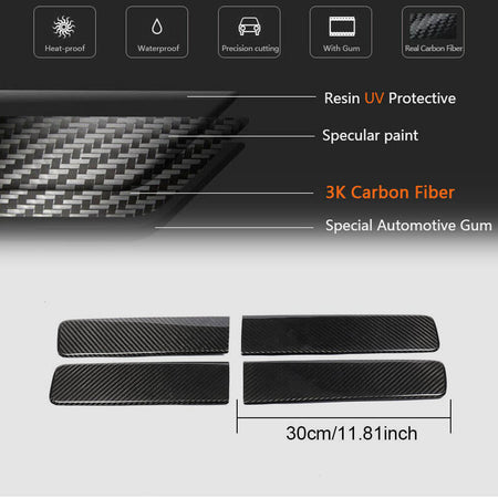 Mercedes Benz G Class W463 2019UP Interior Door Handle Trims Dry Carbon Fiber-Ahacarbon