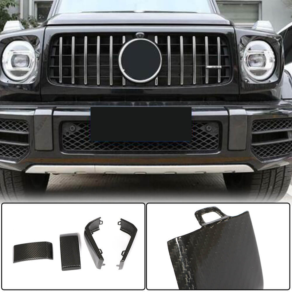 Mercedes Benz G Class W463 G63 AMG 2019UP Front Rear Bumper Trims Dry Carbon Fiber-Ahacarbon