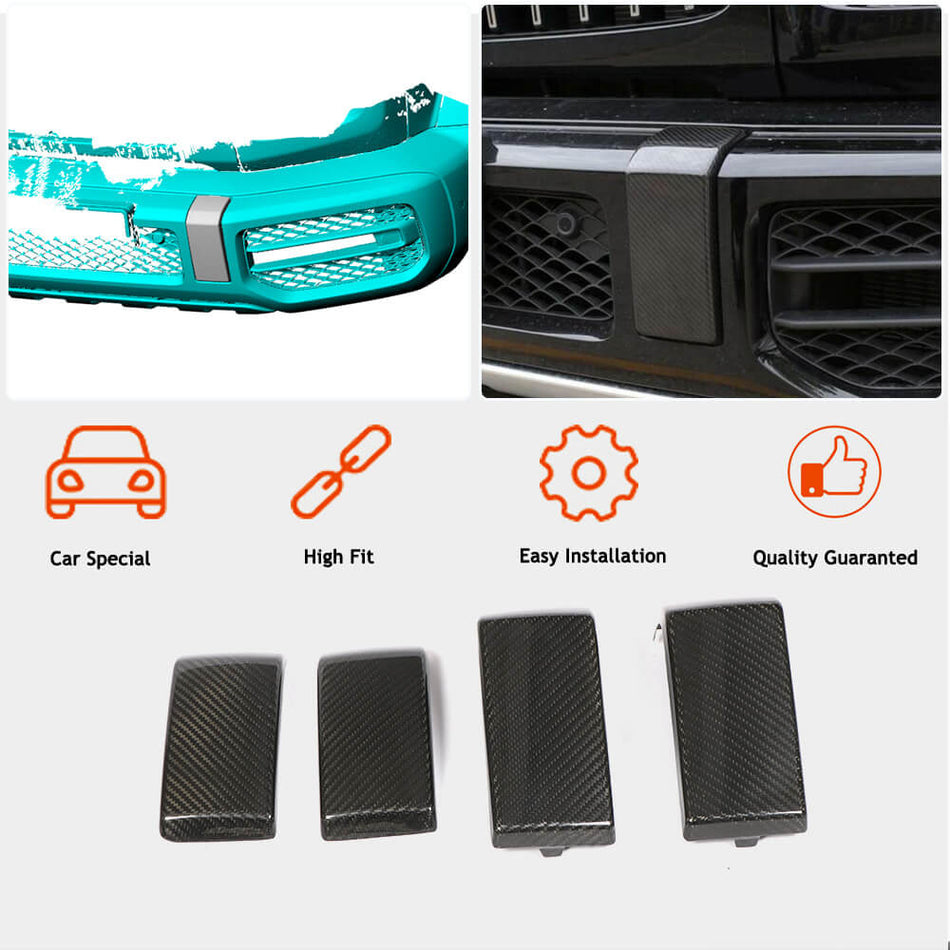Mercedes Benz G Class W463 G63 AMG 2019UP Front Rear Bumper Trims Dry Carbon Fiber-Ahacarbon