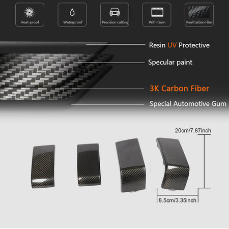 Mercedes Benz G Class W463 G63 AMG 2019UP Front Rear Bumper Trims Dry Carbon Fiber-Ahacarbon