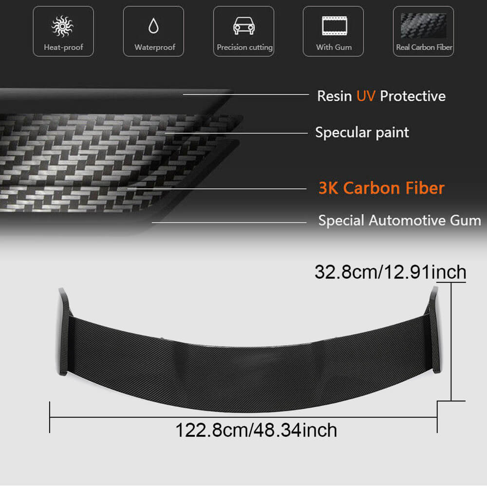 Mercedes Benz GLA Class H247 GLA200 GLA250 2020UP Rear Roof Spoiler Carbon Fiber-Ahacarbon
