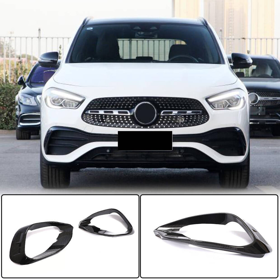 Mercedes Benz GLA Class H247 Sport GLA35 GLA45 2020-2022 Front Bumper Vents Dry Carbon Fiber-Ahacarbon