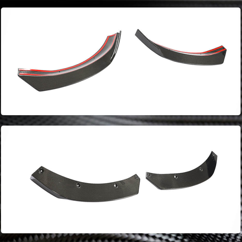 Mercedes Benz GLA Class X156 GLA45 AMG 2017-2020 Front Bumper Splitters Carbon Fiber-Ahacarbon