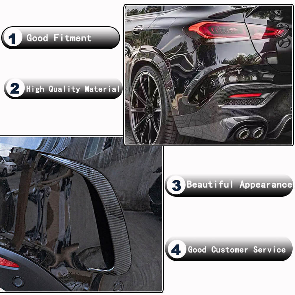 Mercedes Benz GLE Class C167 Coupe 2020UP Rear Bumper Splitters Carbon Fiber-Ahacarbon