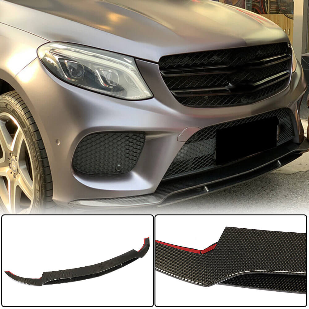 Mercedes Benz GLE Class C292 2015-2019 Front Bumper Lip Carbon Fiber/FRP-Ahacarbon
