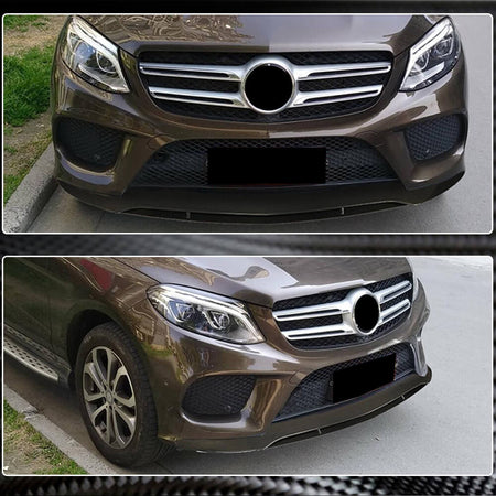 Mercedes Benz GLE Class C292 2015-2019 Front Bumper Lip Carbon Fiber/FRP-Ahacarbon