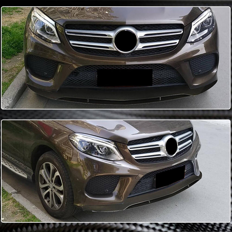 Mercedes Benz GLE Class C292 2015-2019 Front Bumper Lip Carbon Fiber/FRP-Ahacarbon