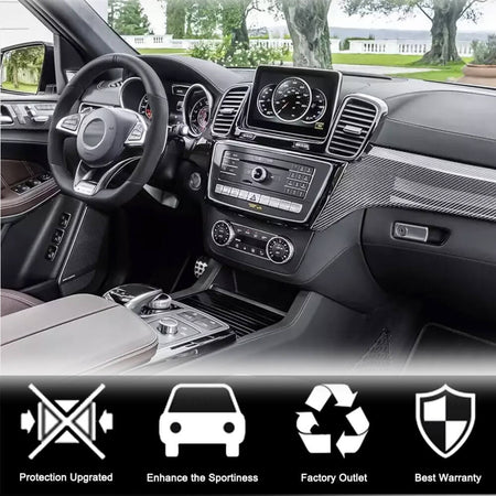 Mercedes Benz GLE Class C292 GLE43 GLE450 GLE63 AMG 2015-2019 Interior Dashboard Trims Carbon Fiber-Ahacarbon